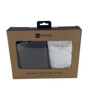 4moms Breeze Playard Sheet Bundle, White & Grey