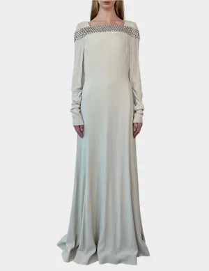Abito Lungo In Maglia Dust Grey