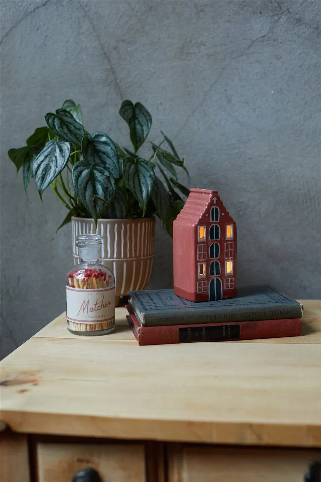 Amsterdam House Style Incense & Tea Light Holder Ceramic House