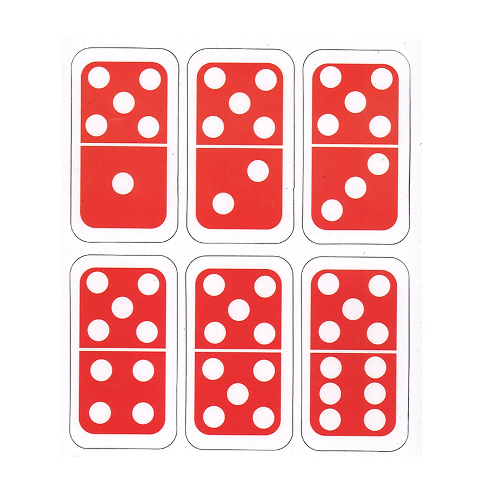 Ashley Productions Die-Cut Magnetic Dominoes - Colorful Educational Set