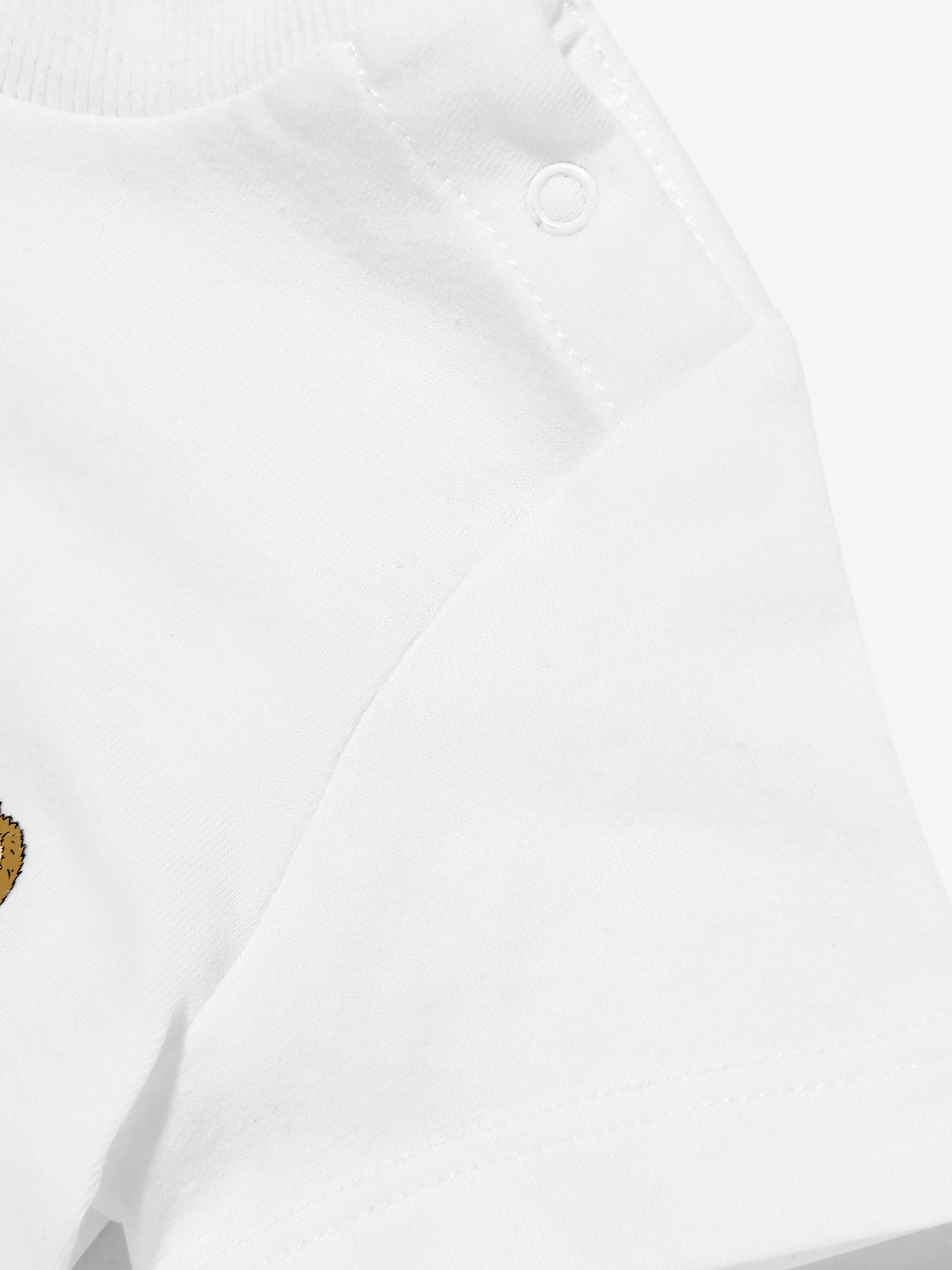 Baby Teddy Bear Logo T-Shirt in White