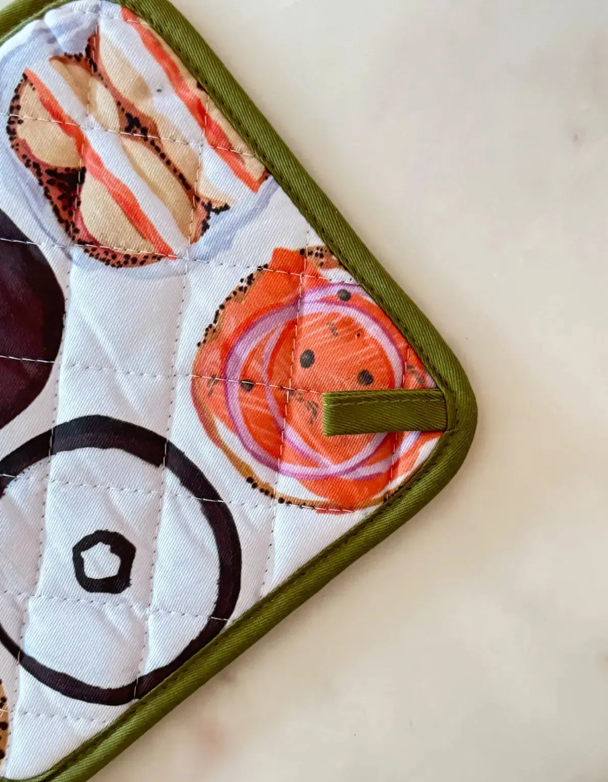 Bagels Mitt   Pot Holder Set