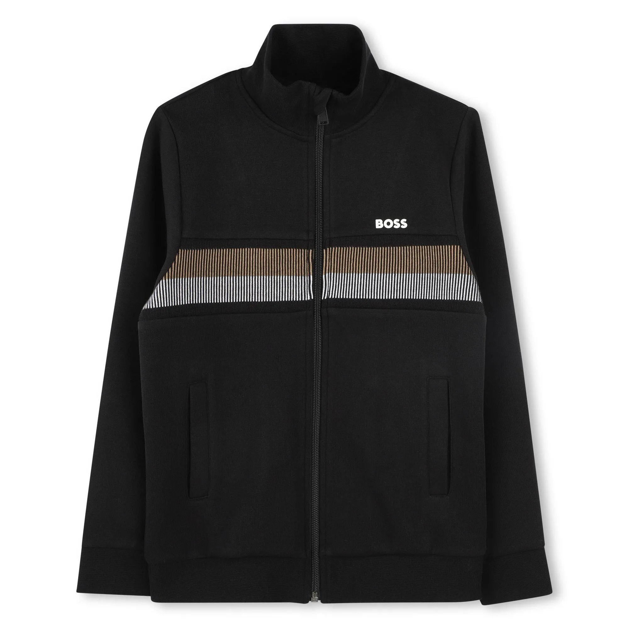 Black Jacket & Trousers Sports Outfit Set