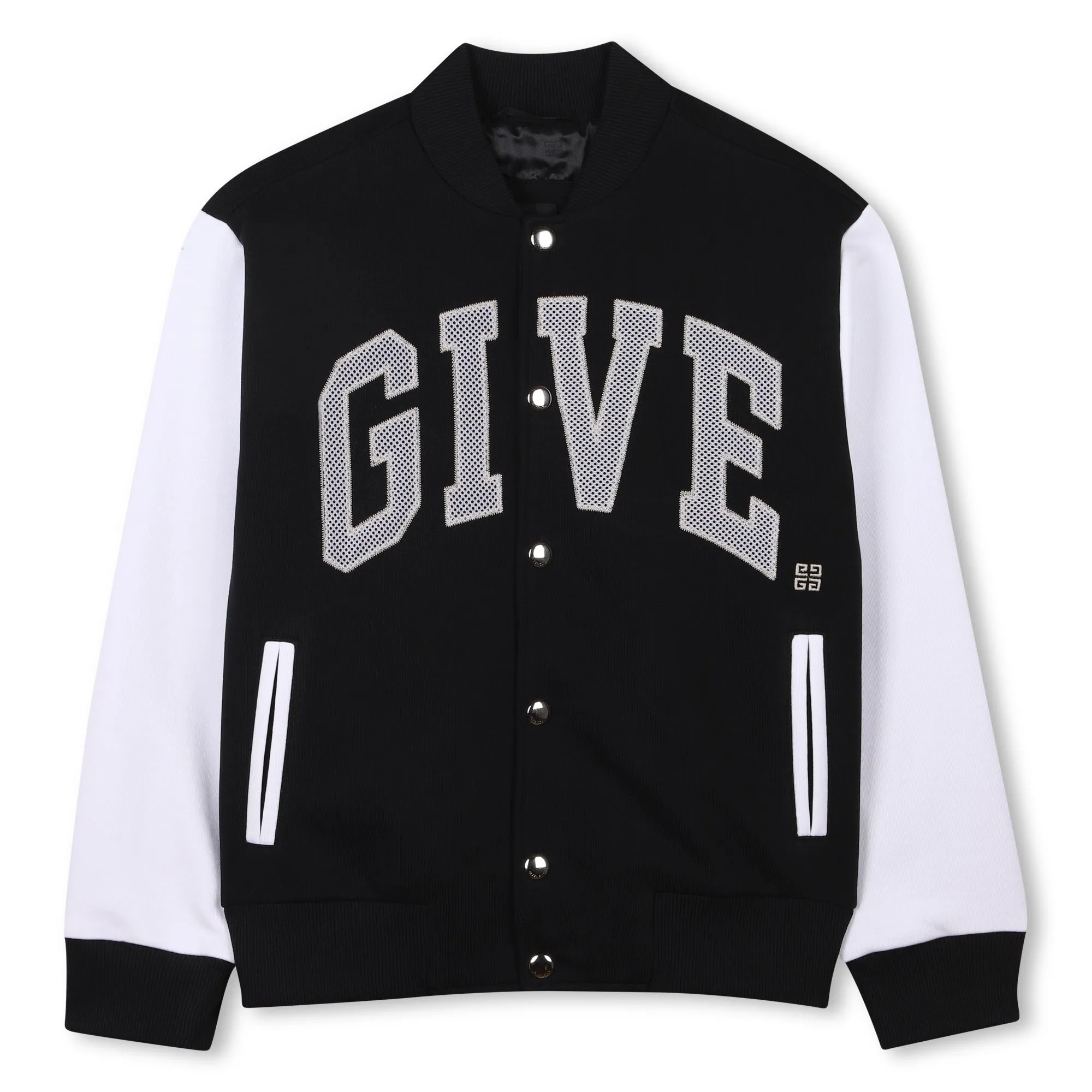 Black Logo Varsity Jacket