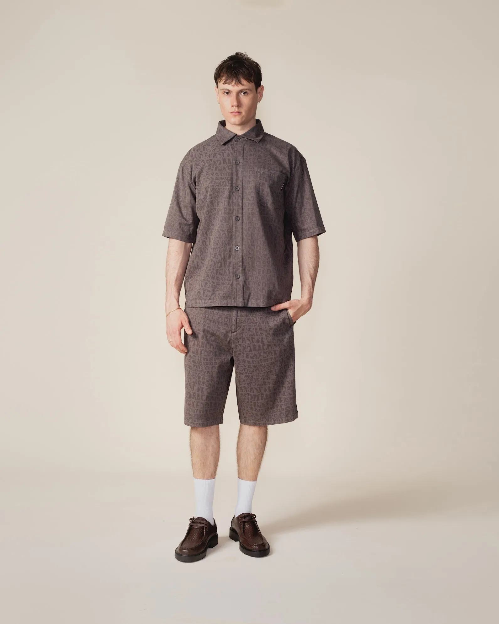 Black Oyster Digital Croc Shirt