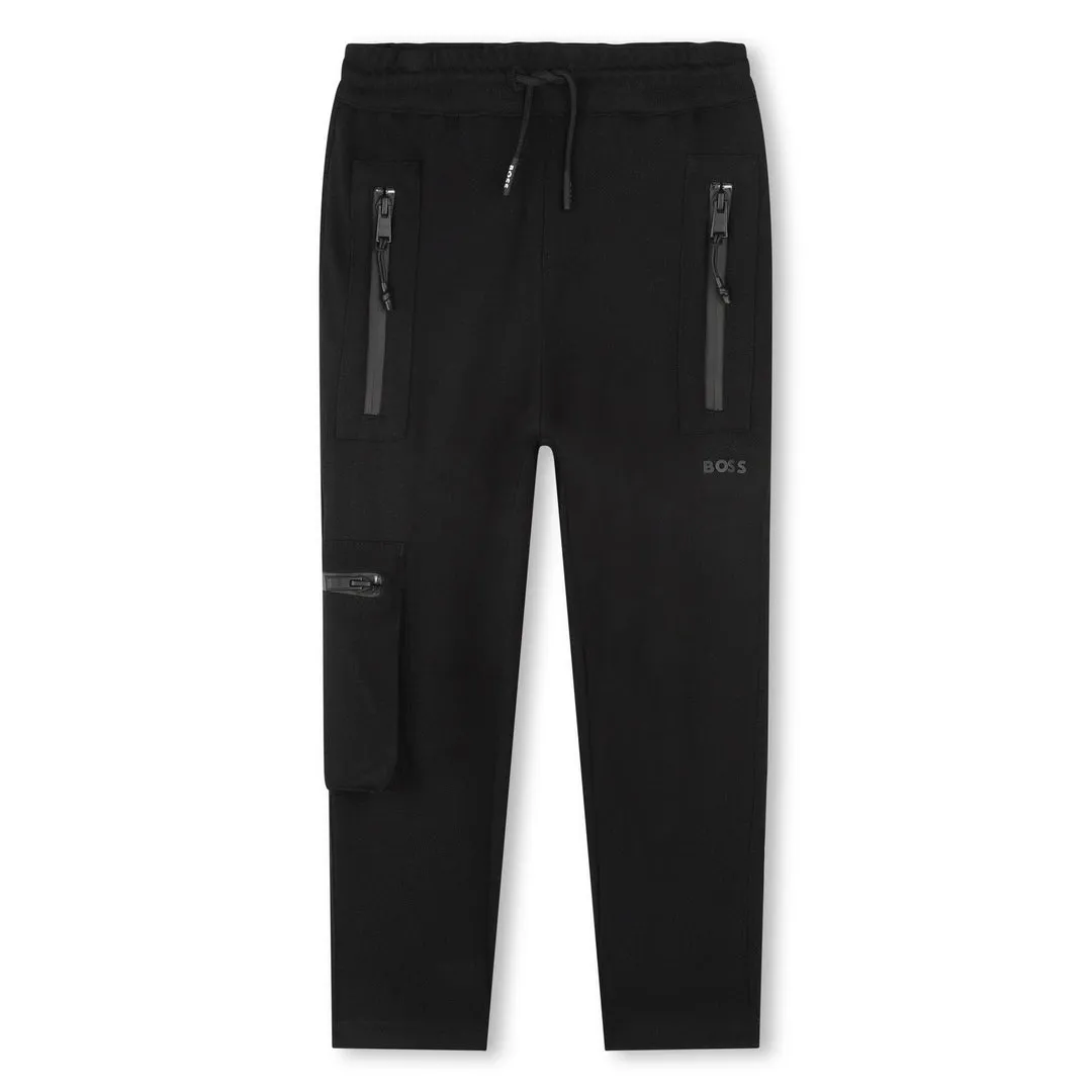 Black Viscose Joggers