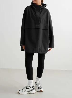 Black Waterproof Oversized Anorak