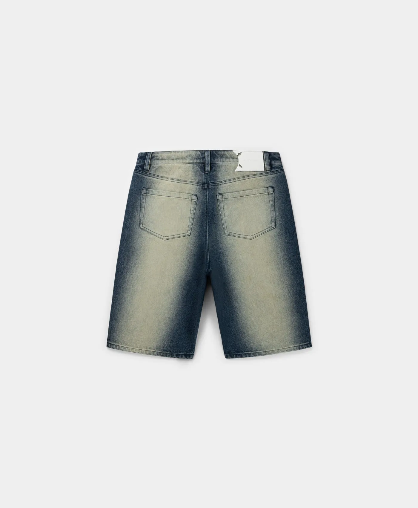 Bleached Denim Blue Shorts