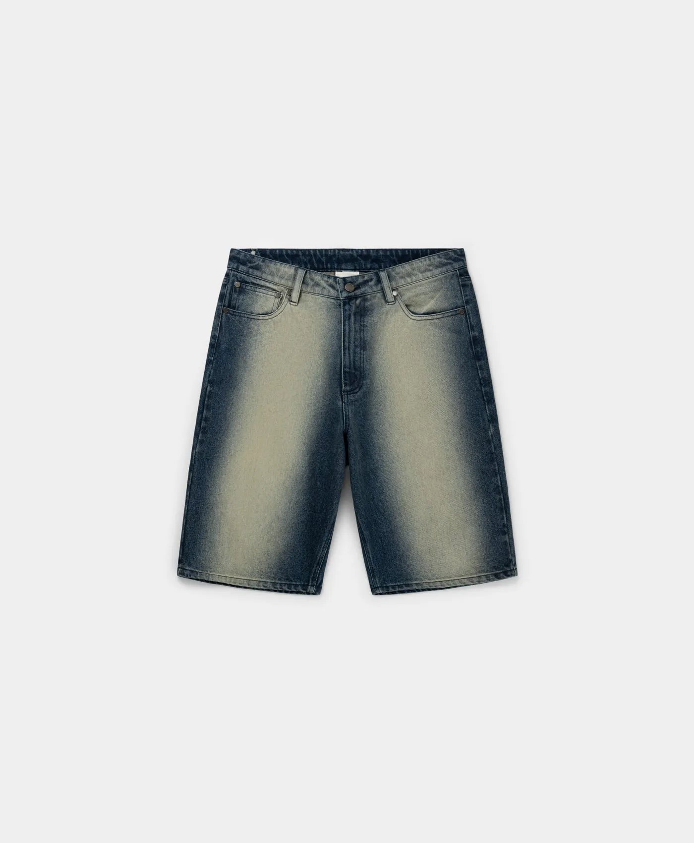 Bleached Denim Blue Shorts