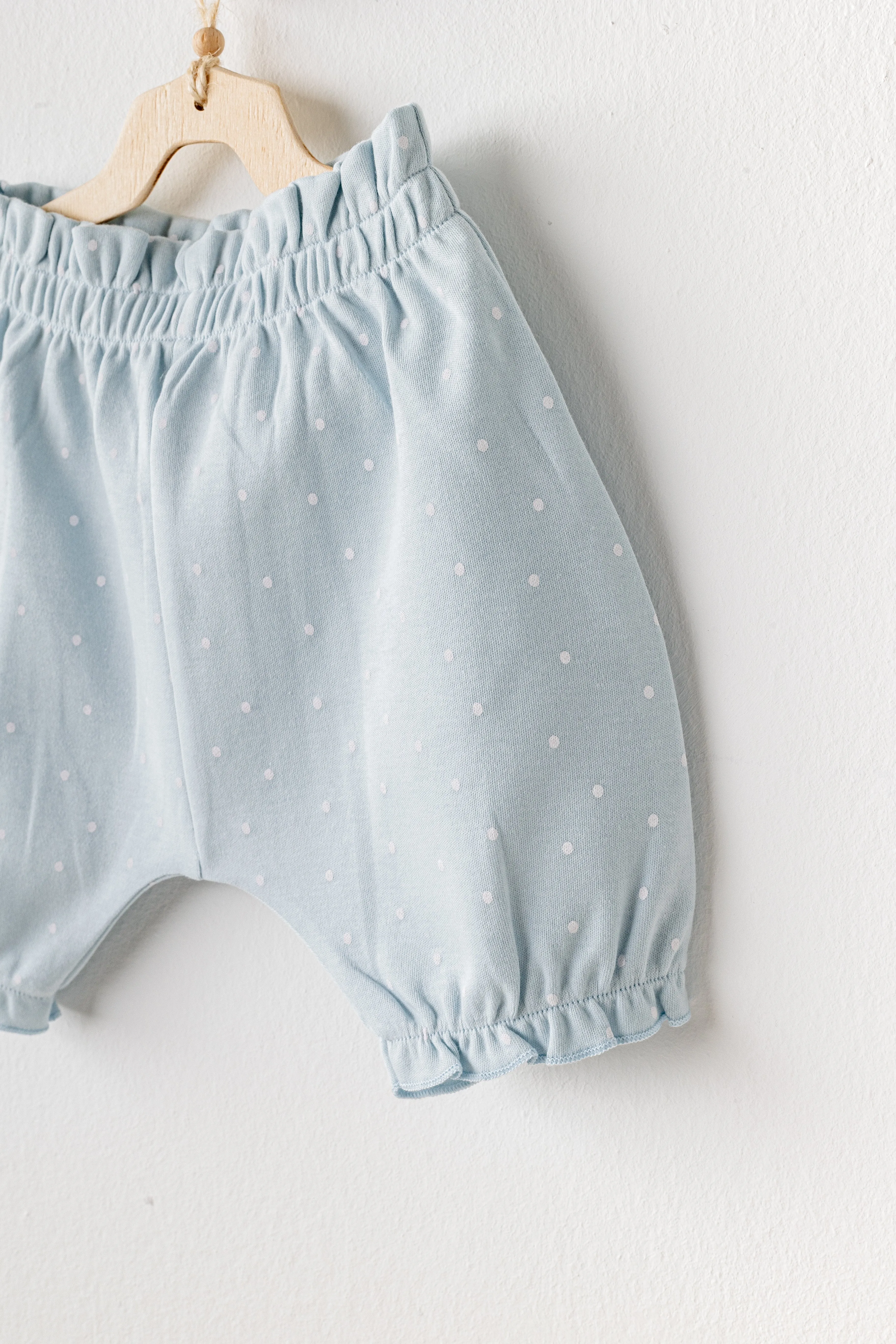 Blue Cuddly Bunny Bear Shorts Set