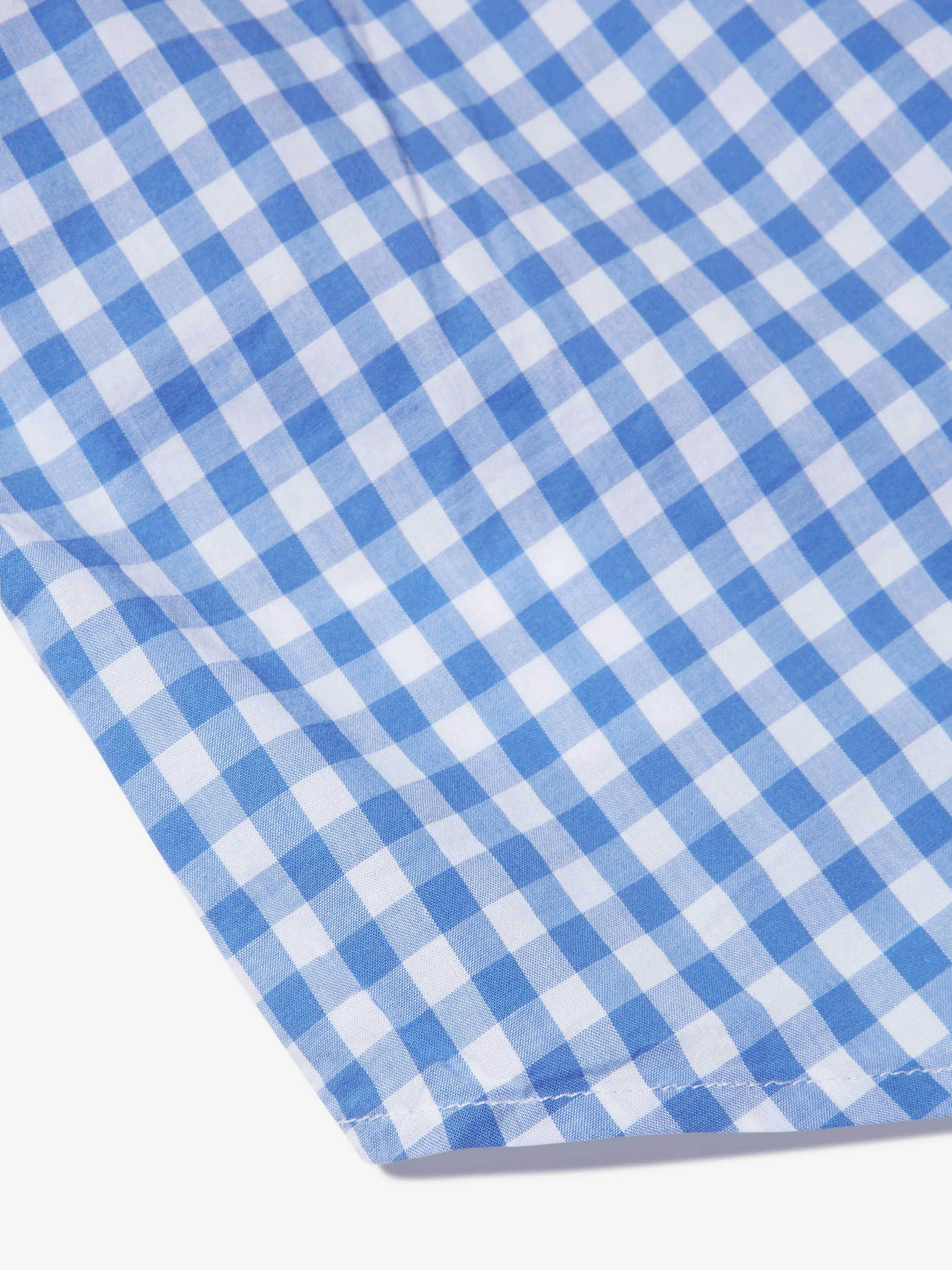 Boys Gingham Shirt in Blue