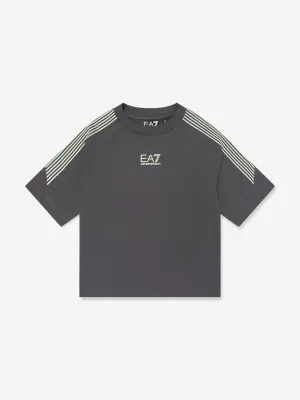 Boys Logo T-Shirt in Grey