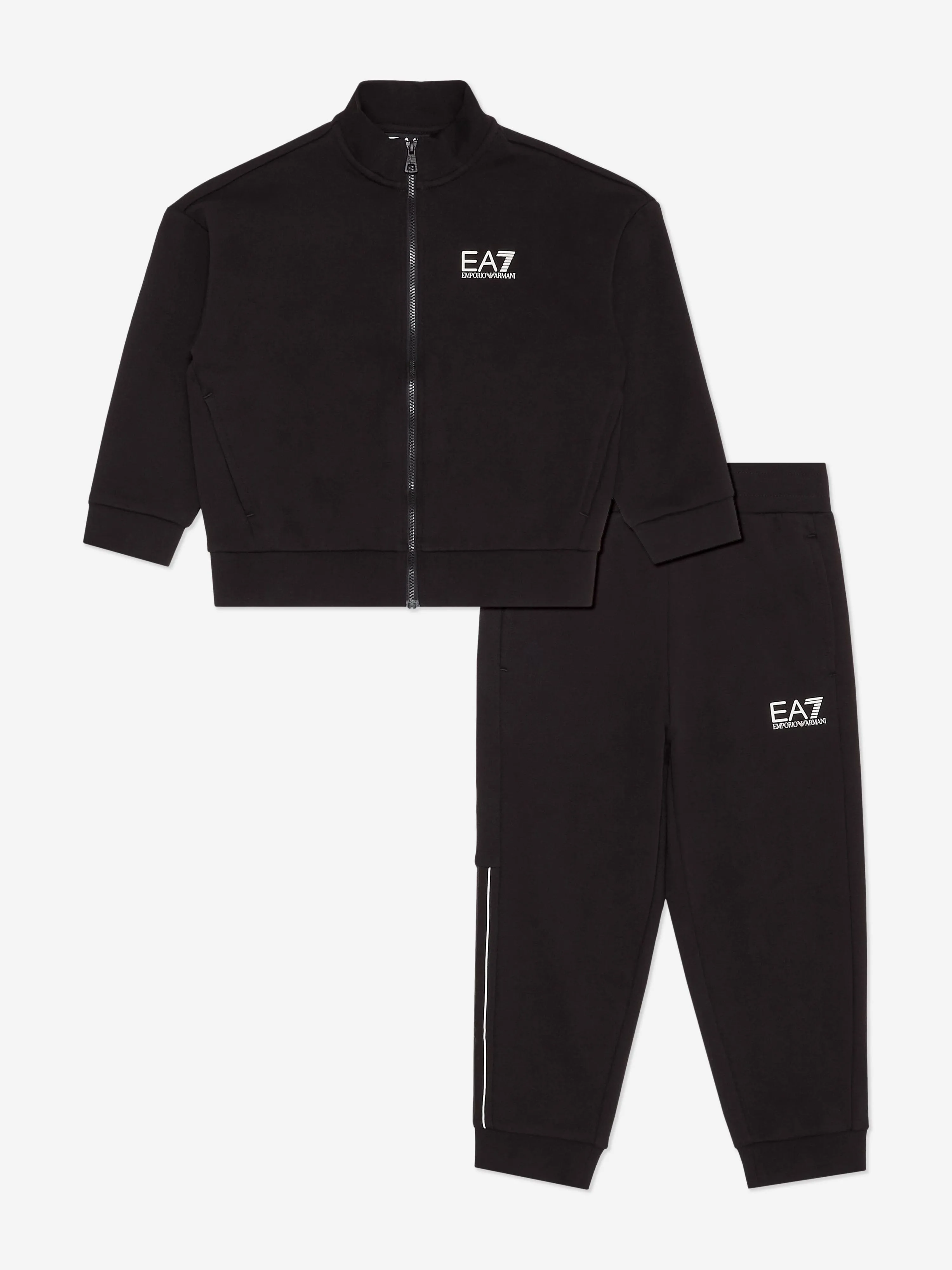 Boys Logo Tracksuit in Black