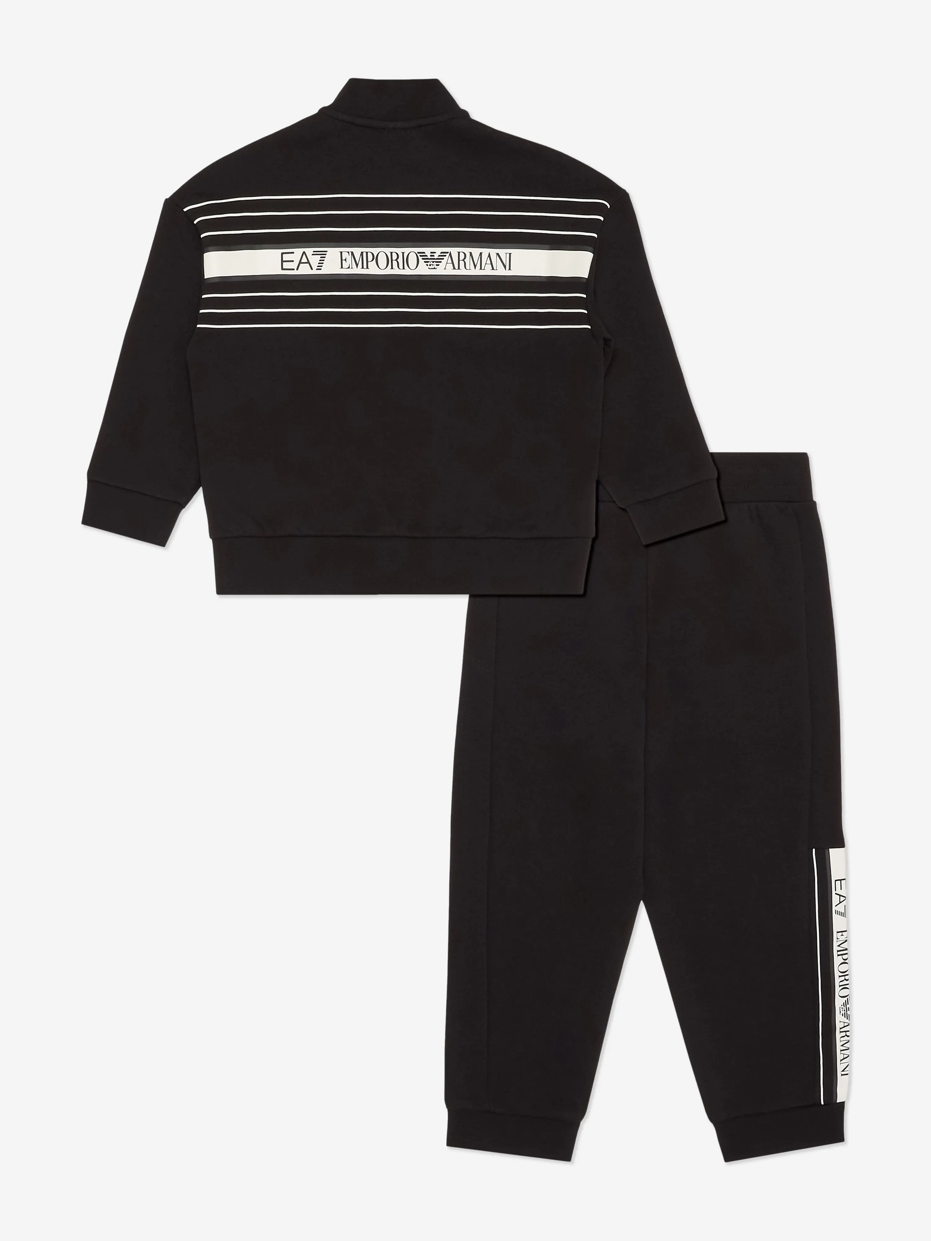 Boys Logo Tracksuit in Black