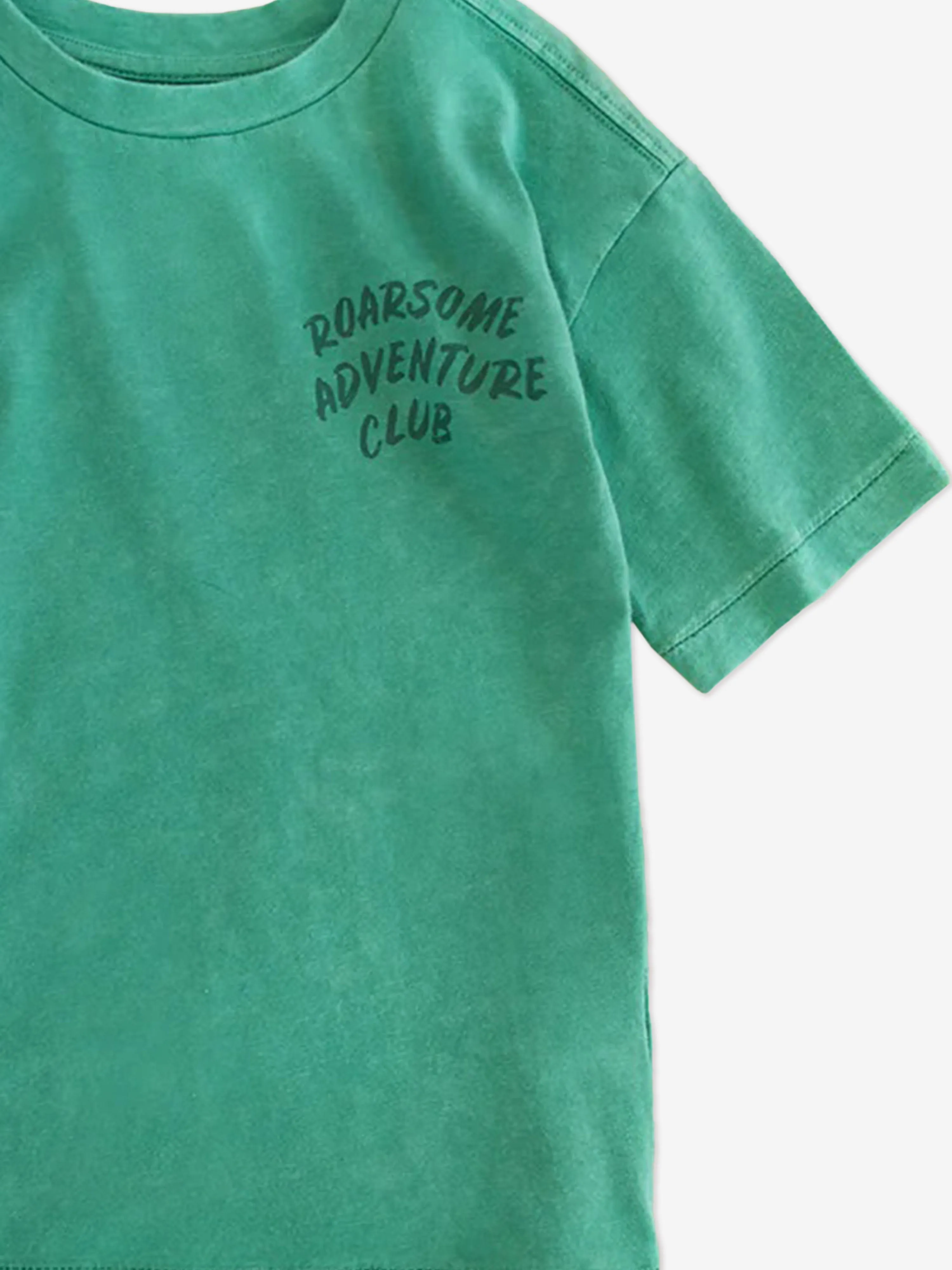 Boys Spike The Dinosaur Adventure Club T-Shirt in Green