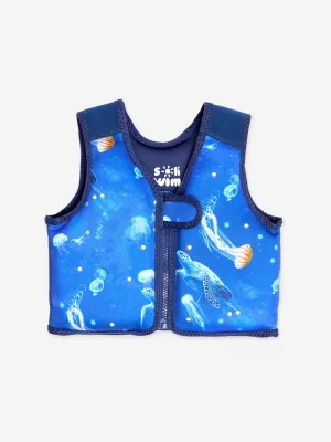 Boys Turtle Float Vest in Blue (UPF50 )