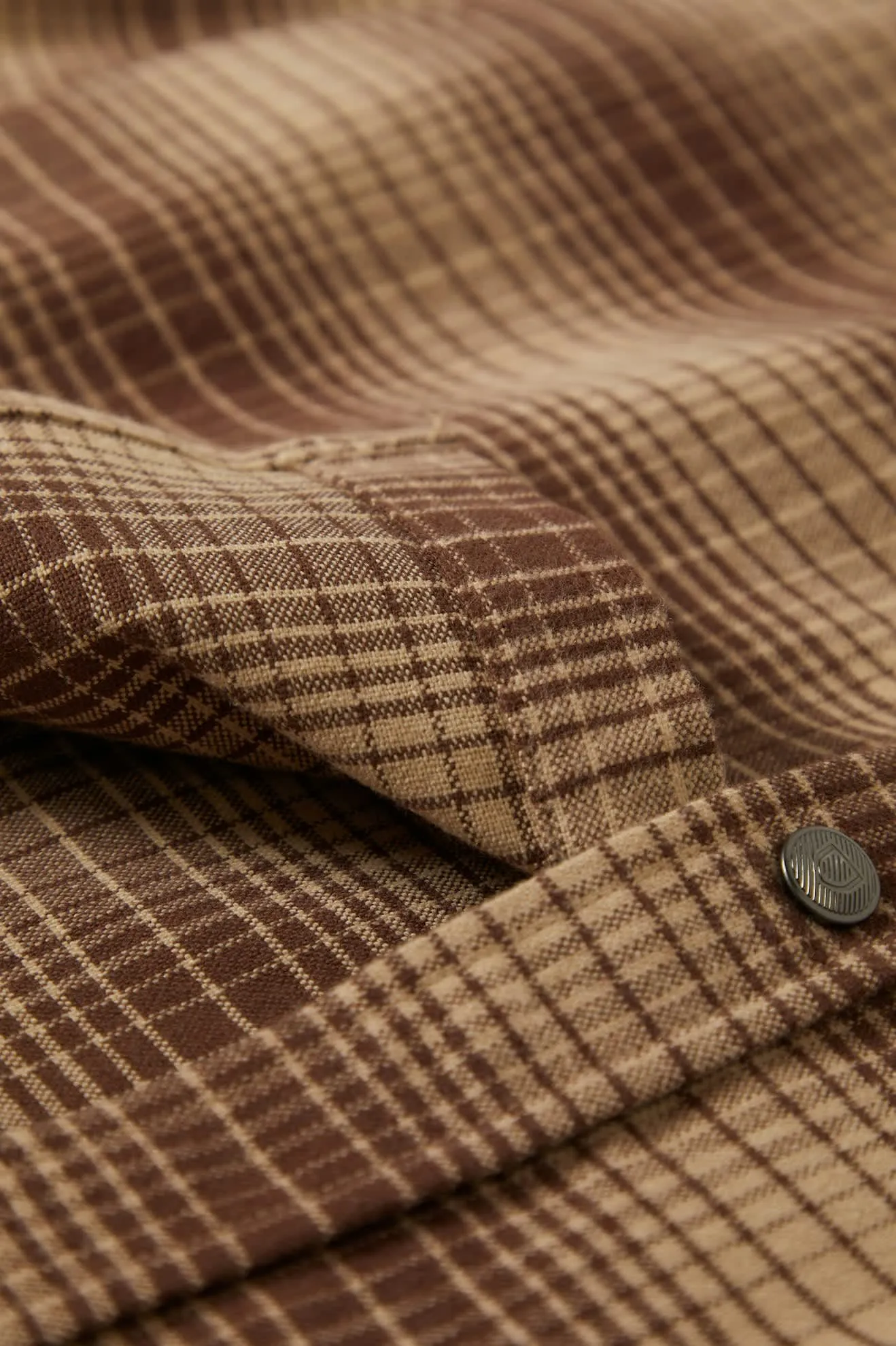 Builders Bowery Stretch Water Resistant L/S Flannel - Pine Needle/Sunbaked
