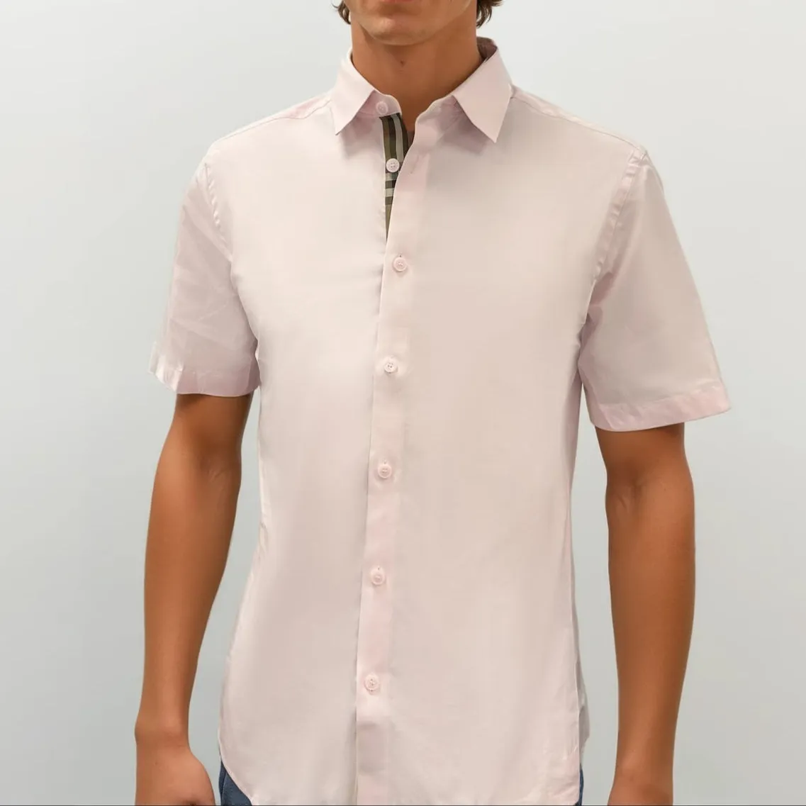 Burberry Pink Short Sleeved Shirt