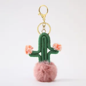 Cactus Bag Charm Green