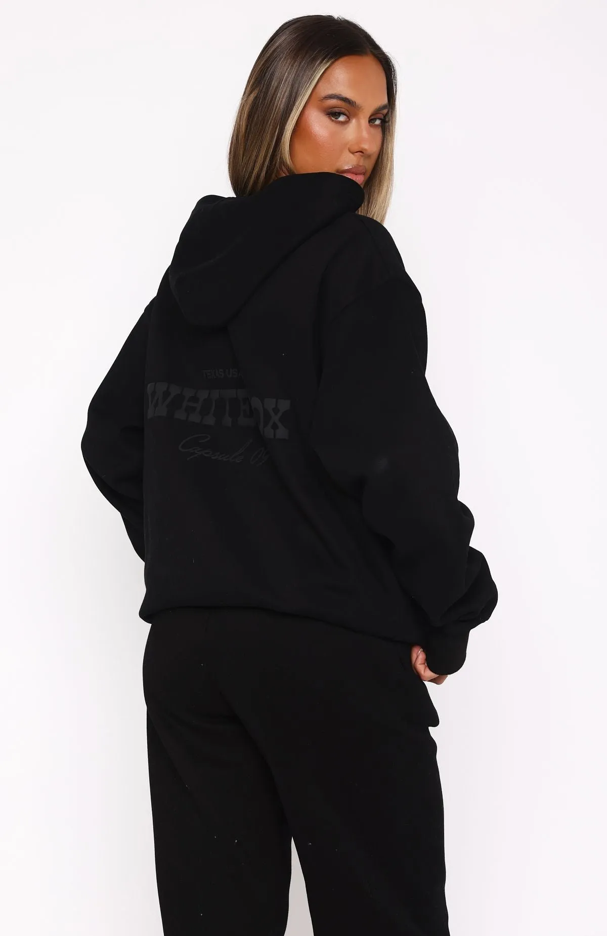 Capsule 9 Western Classic Oversized Hoodie Black