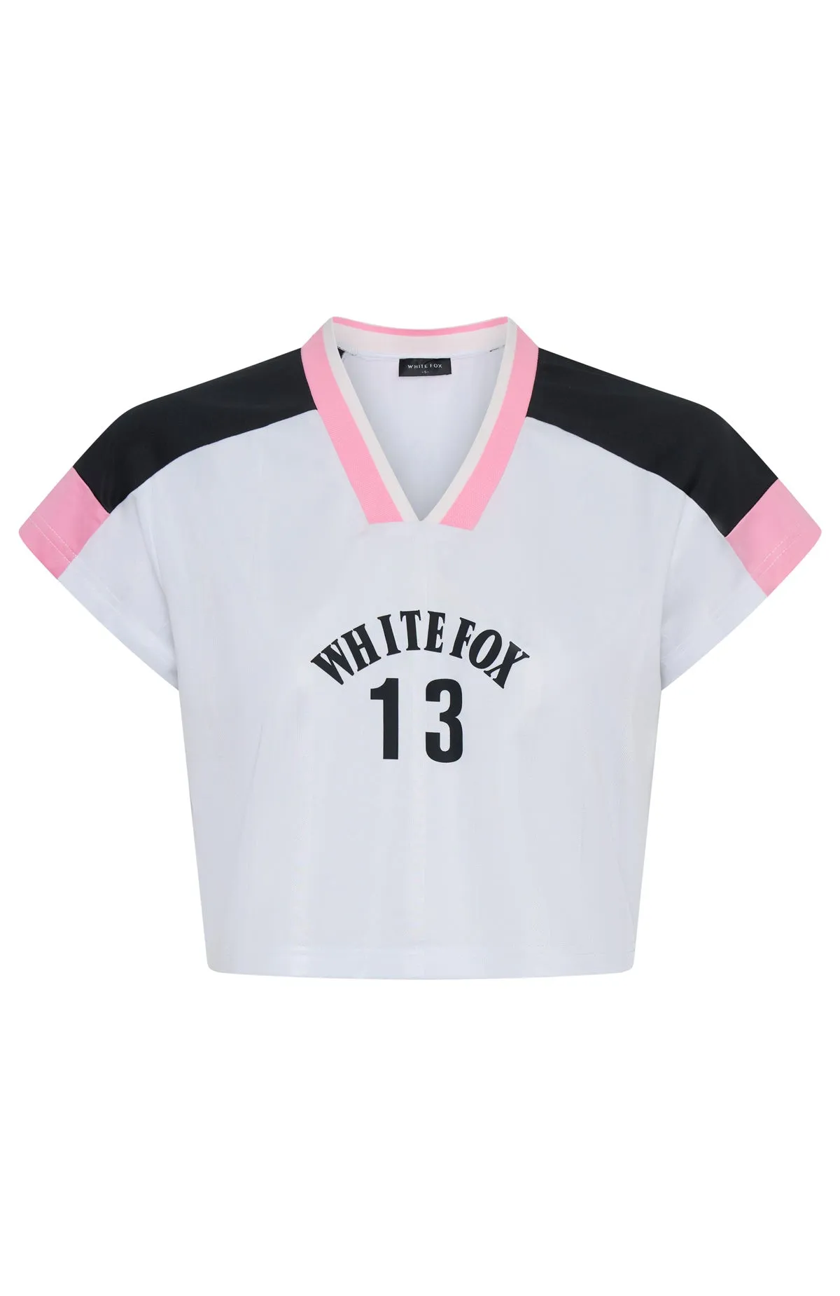 Check The Plans Cropped Jersey White