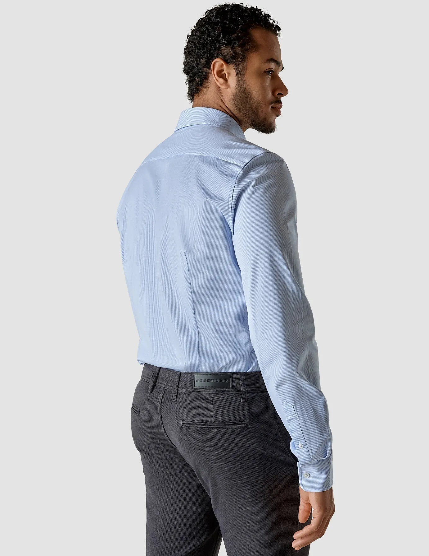 Classic Shirt Light Blue Stripes Regular