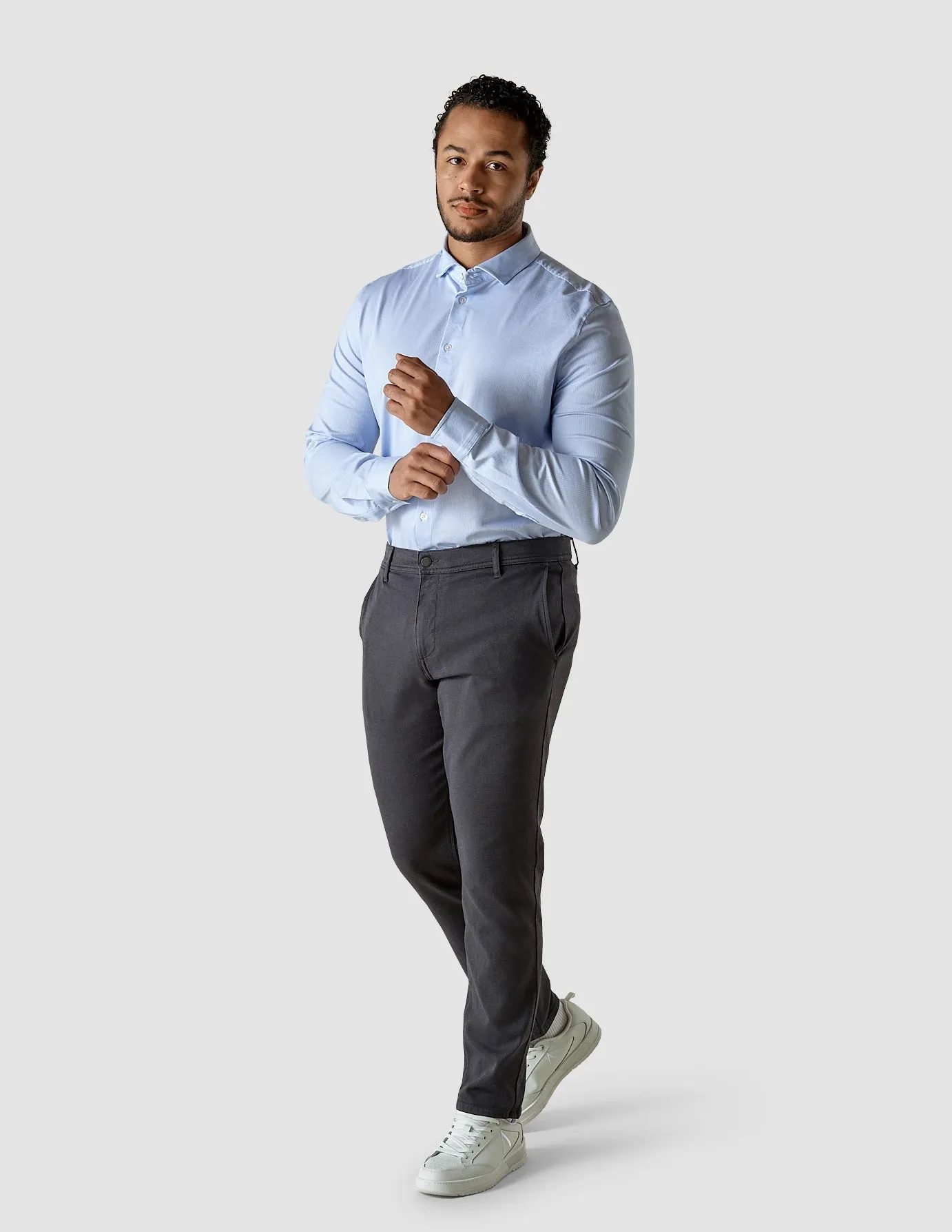 Classic Shirt Light Blue Stripes Regular