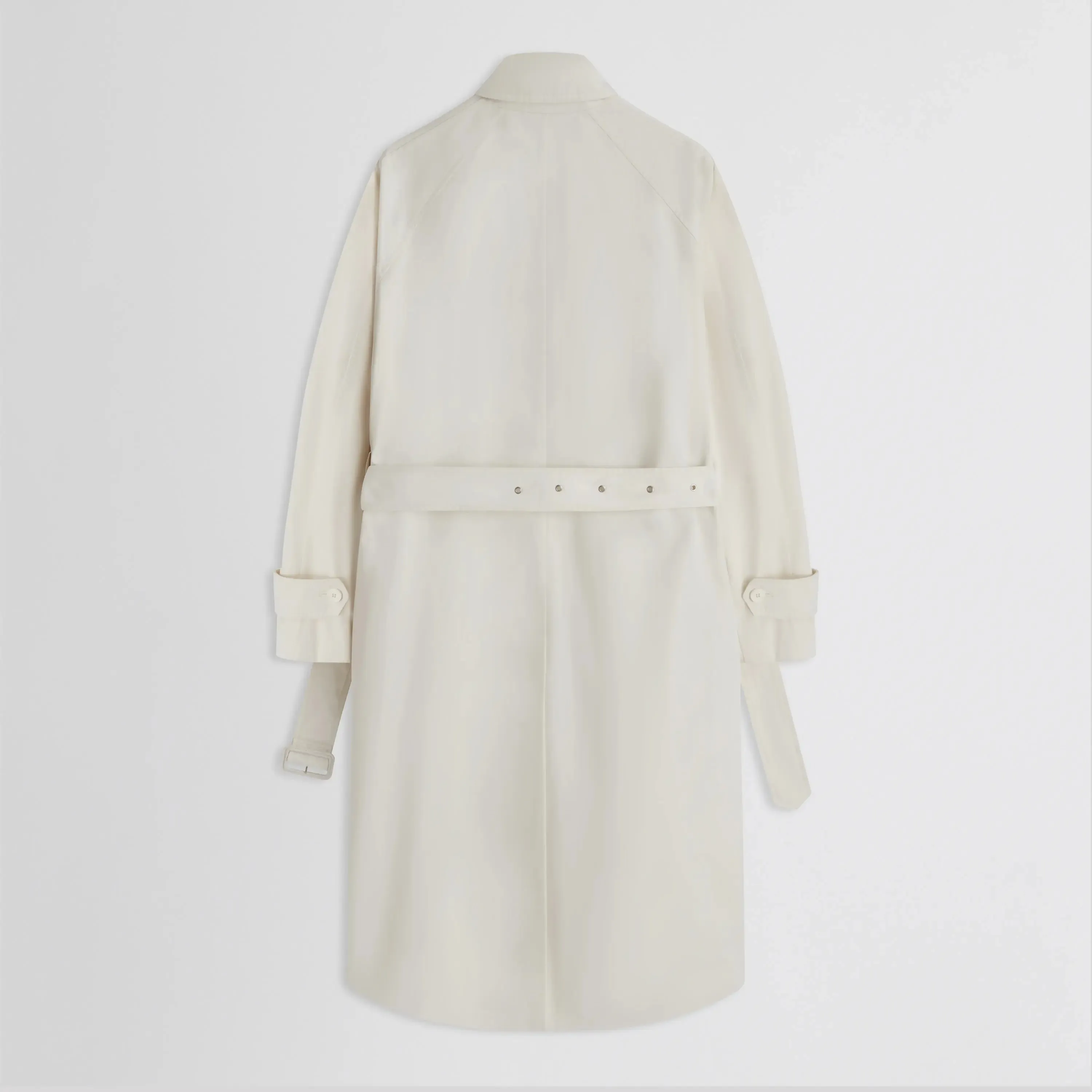 COMFY CAR COAT | white blonde technical twill