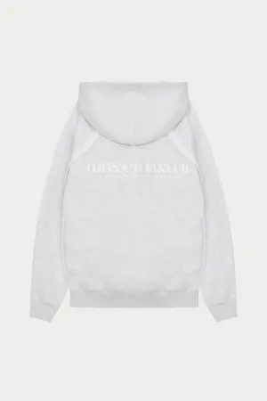 COPYRIGHT QUARTER ZIP HOODIE - GREY MARL