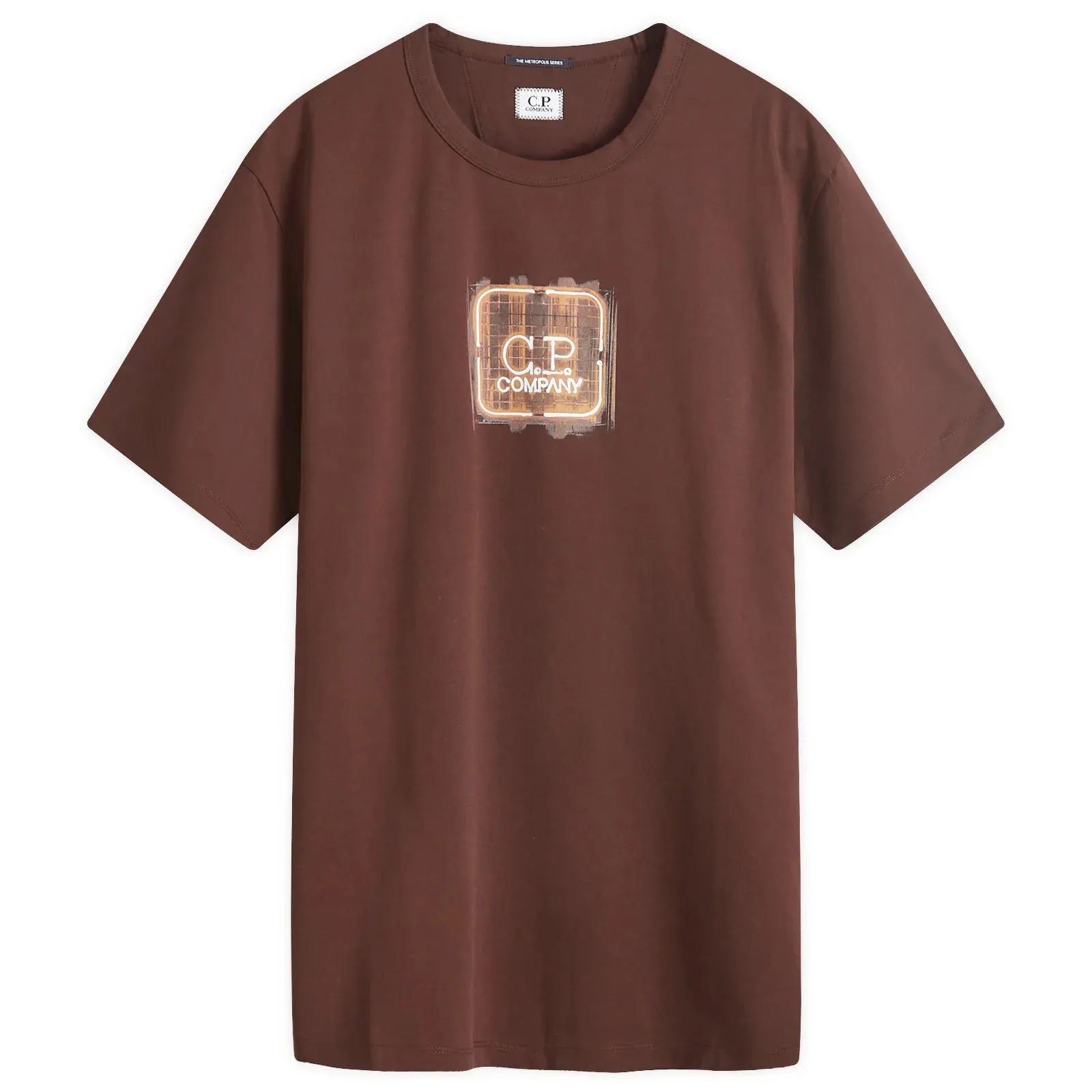 CP Company Brown Logo T-Shirt
