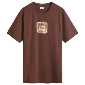 CP Company Brown Logo T-Shirt