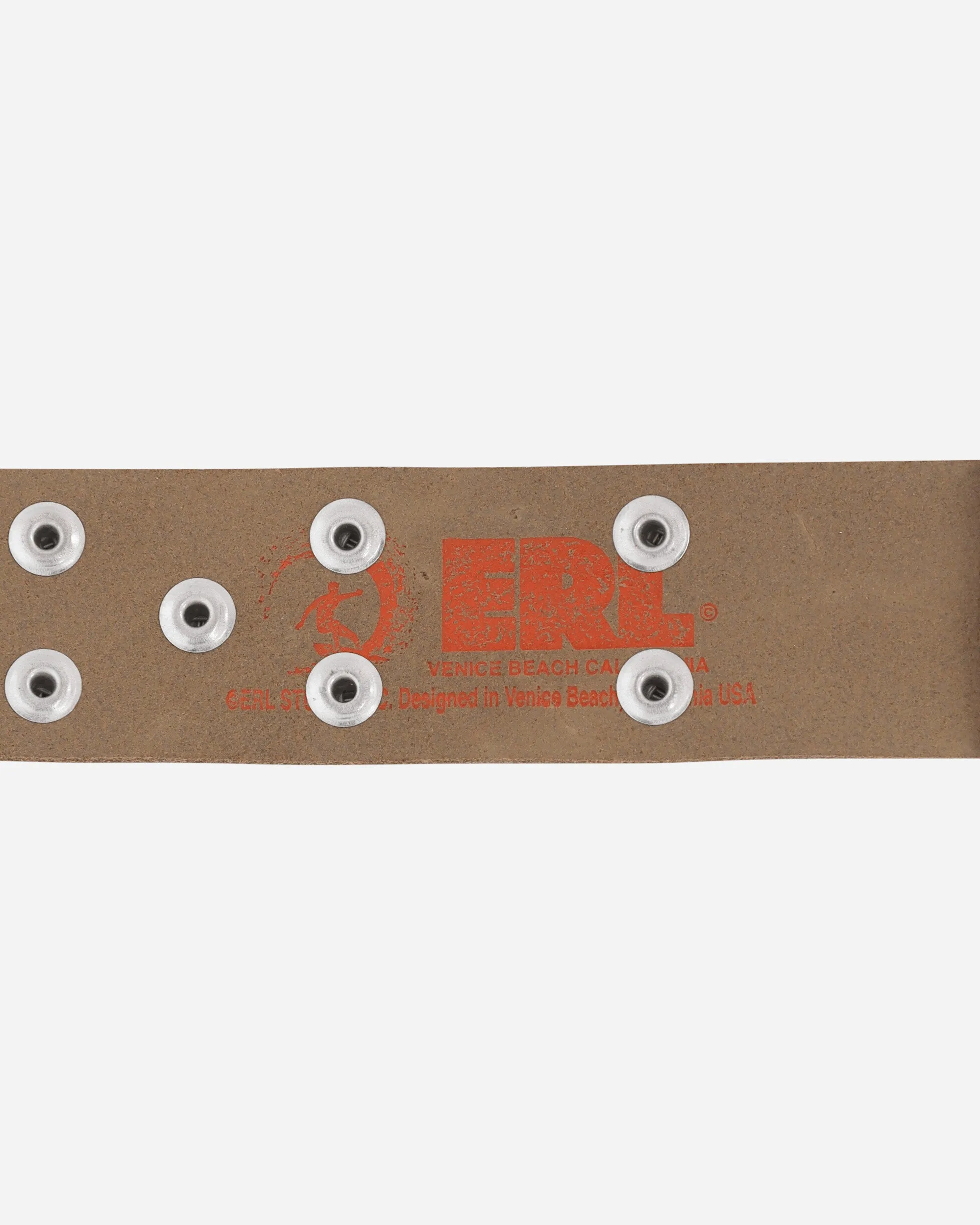 Distressed Rivet Belt White
