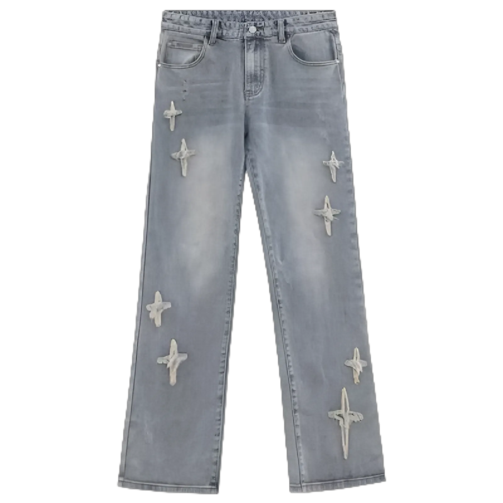 Distressed Star Denim