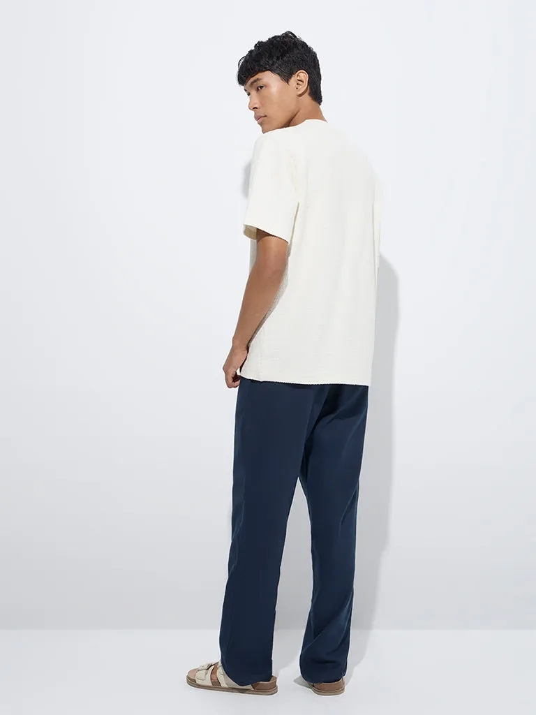 ETA Indigo Relaxed-Fit Mid-Rise Cotton-Blend Chinos