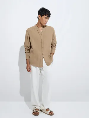 ETA White Relaxed-Fit Mid-Rise Cotton-Blend Chinos