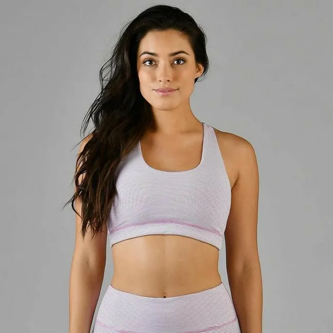 Everlast Bra - Orchid Haze and White Stripe