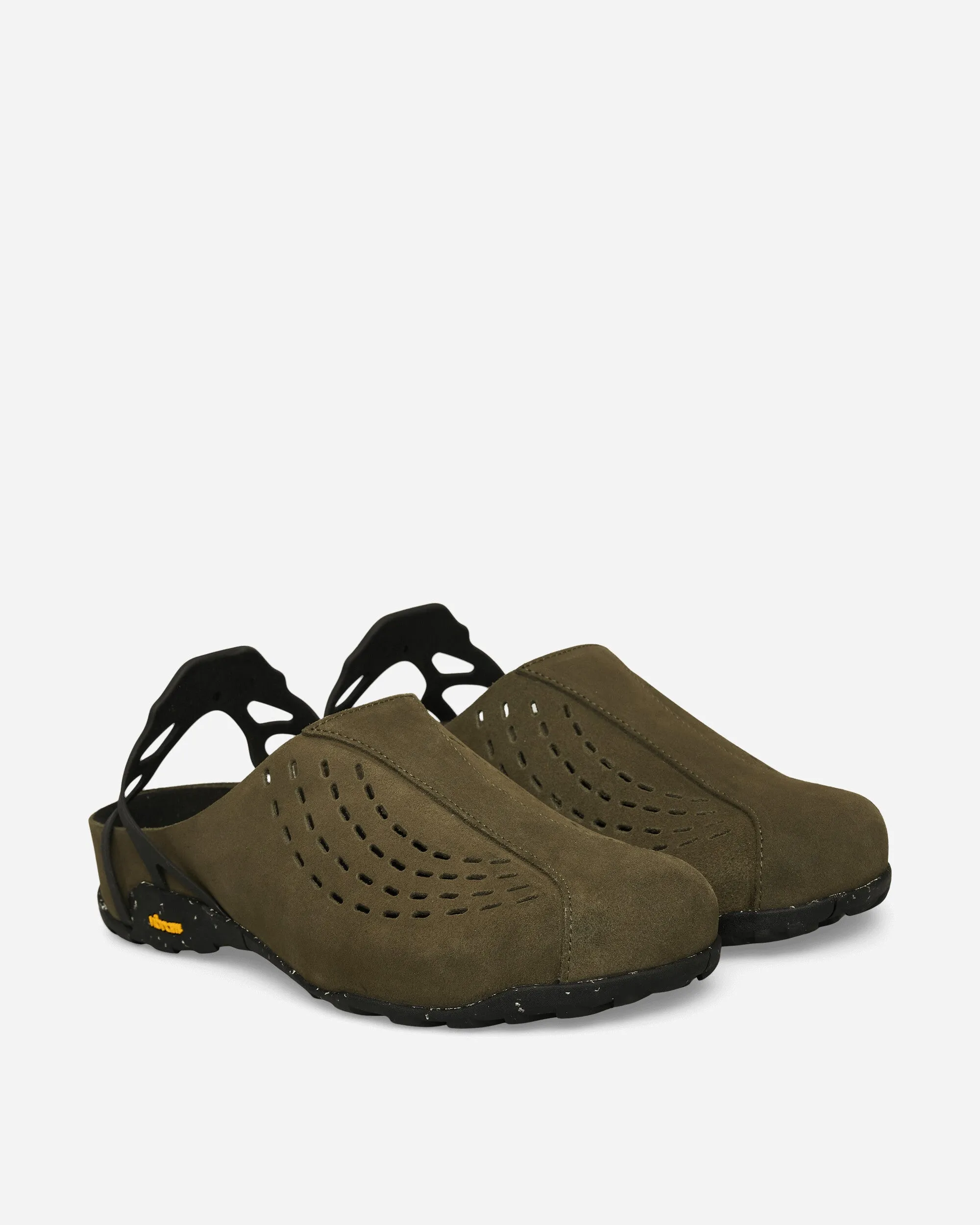 Fedaia Mules Olive Black