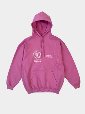 Felpa Rosa Oversize Con Logo
