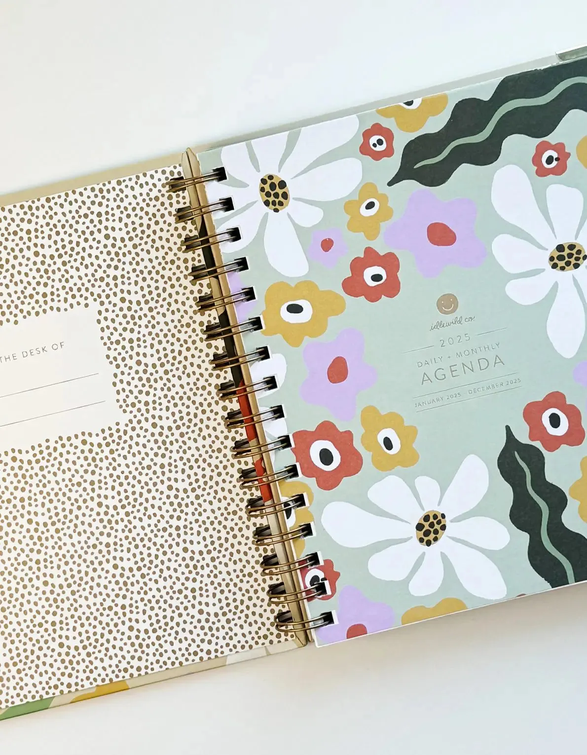 Fleur   Mushroom 2025 Spiral-Bound Planner