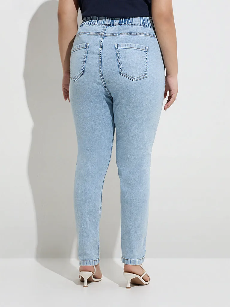 Gia Blue High-Rise Denim Jeggings