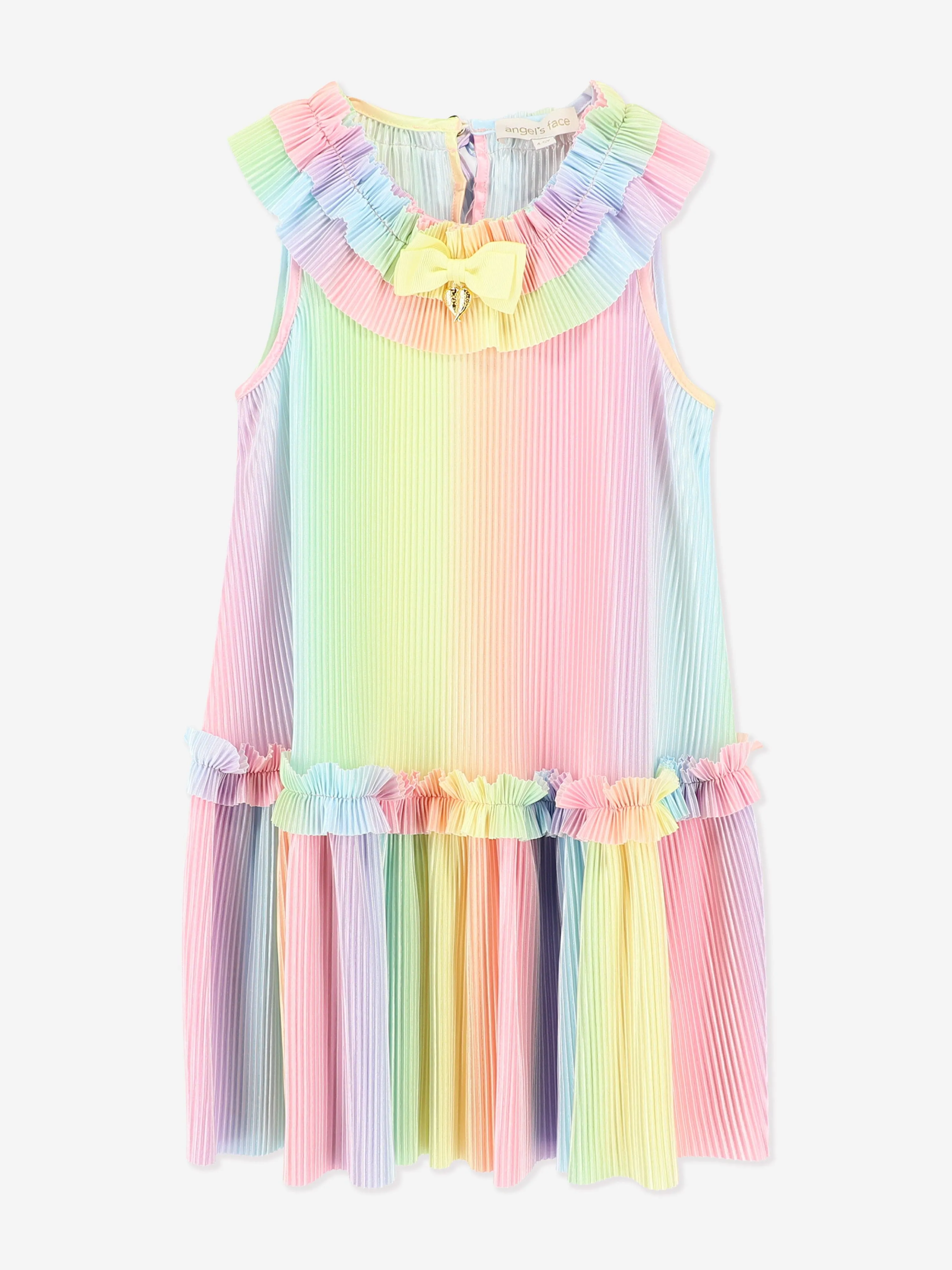 Girls Ember Pleated Dress in Multicolour