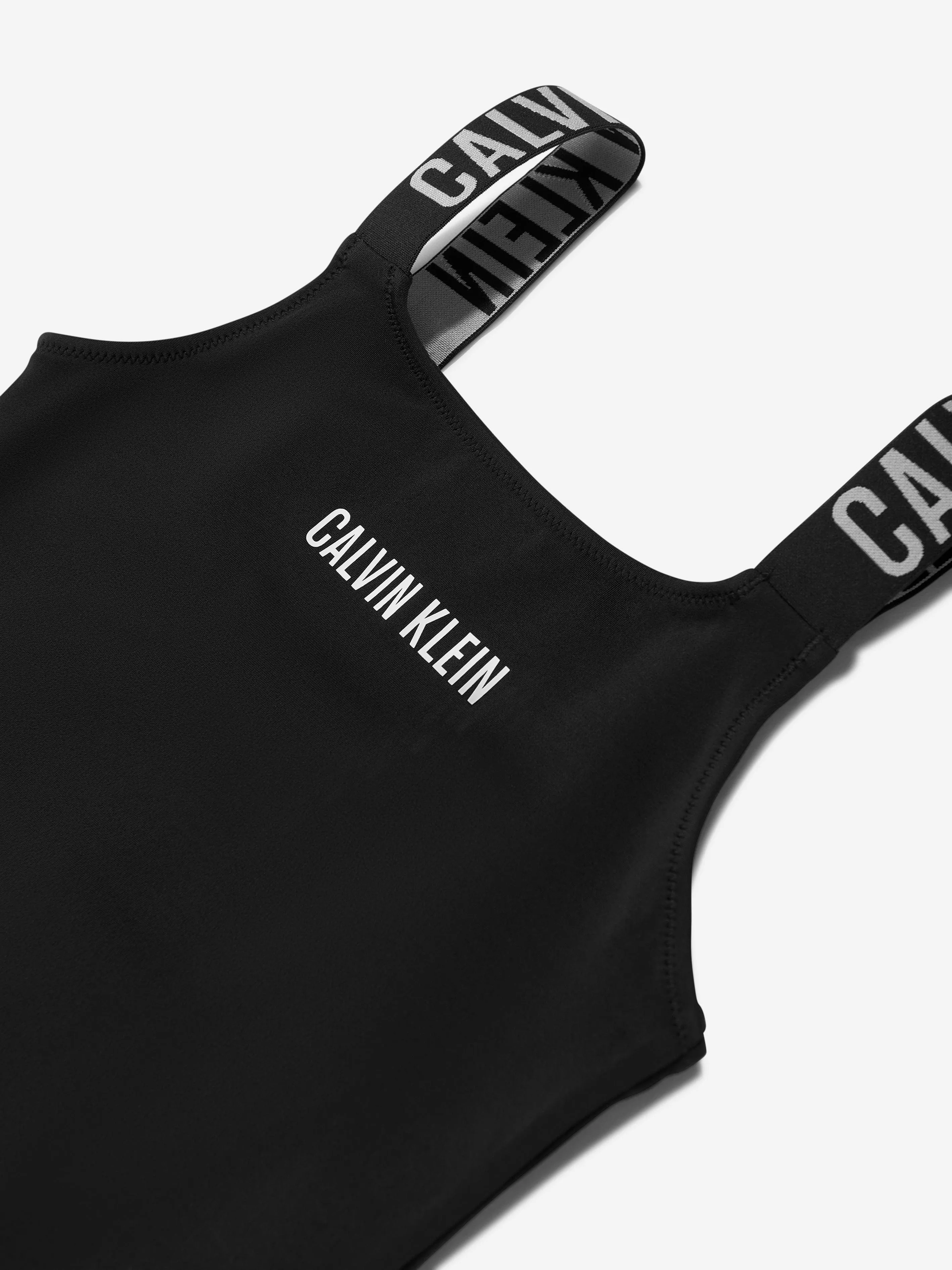 Girls Logo Swimsuit in Black
