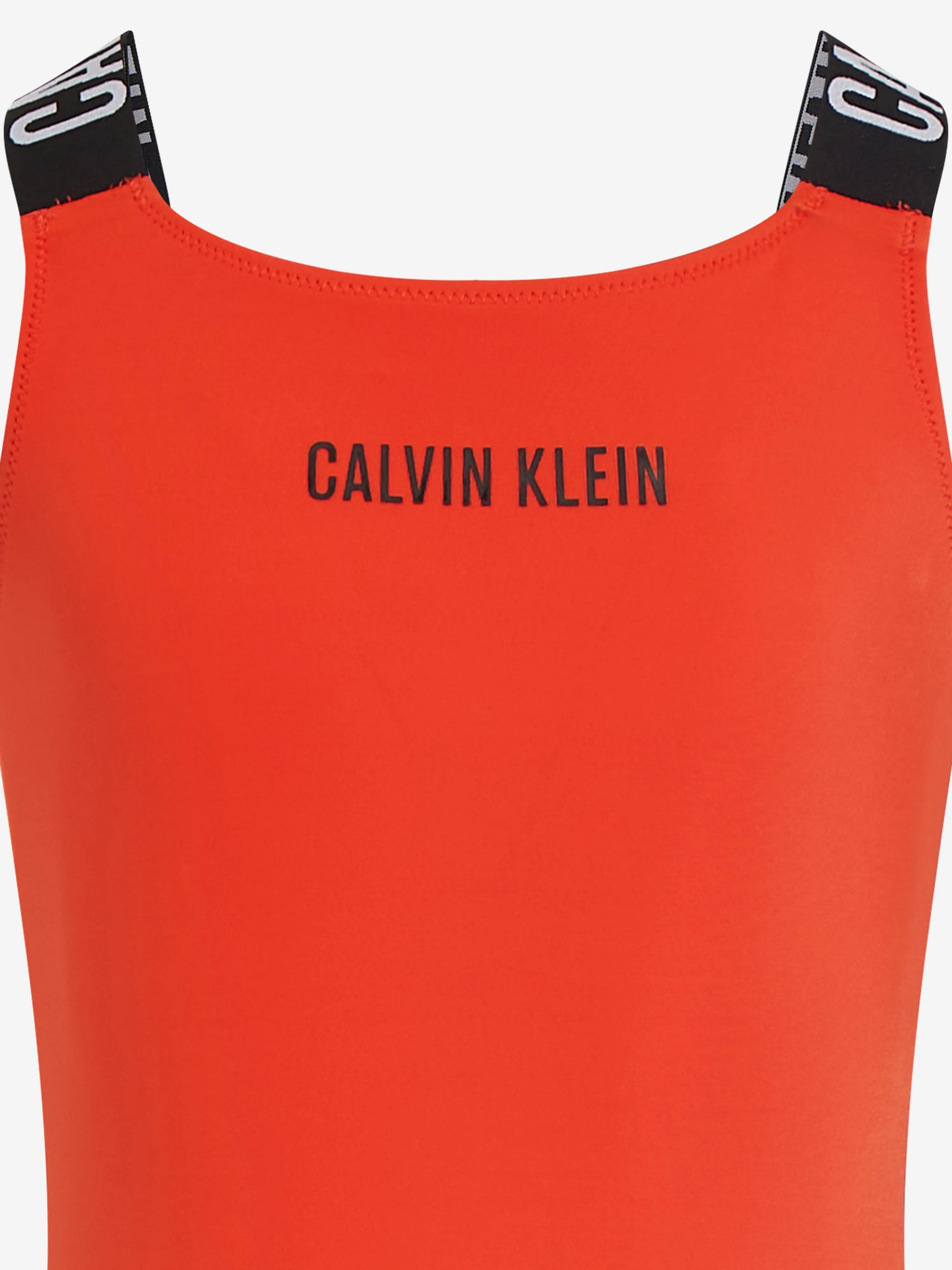 Girls Logo Swimsuit in Red