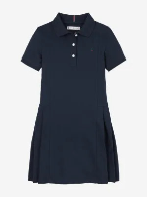 Girls Polo Dress in Navy