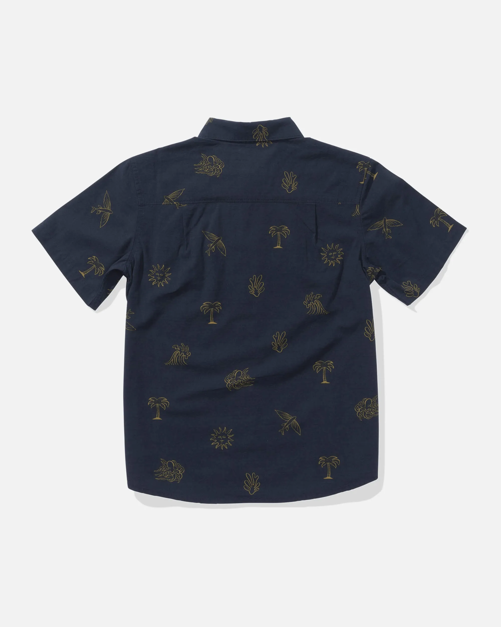 Good Vibes  Ss Woven Kids - Navy
