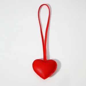 Heart Bag Charm Red