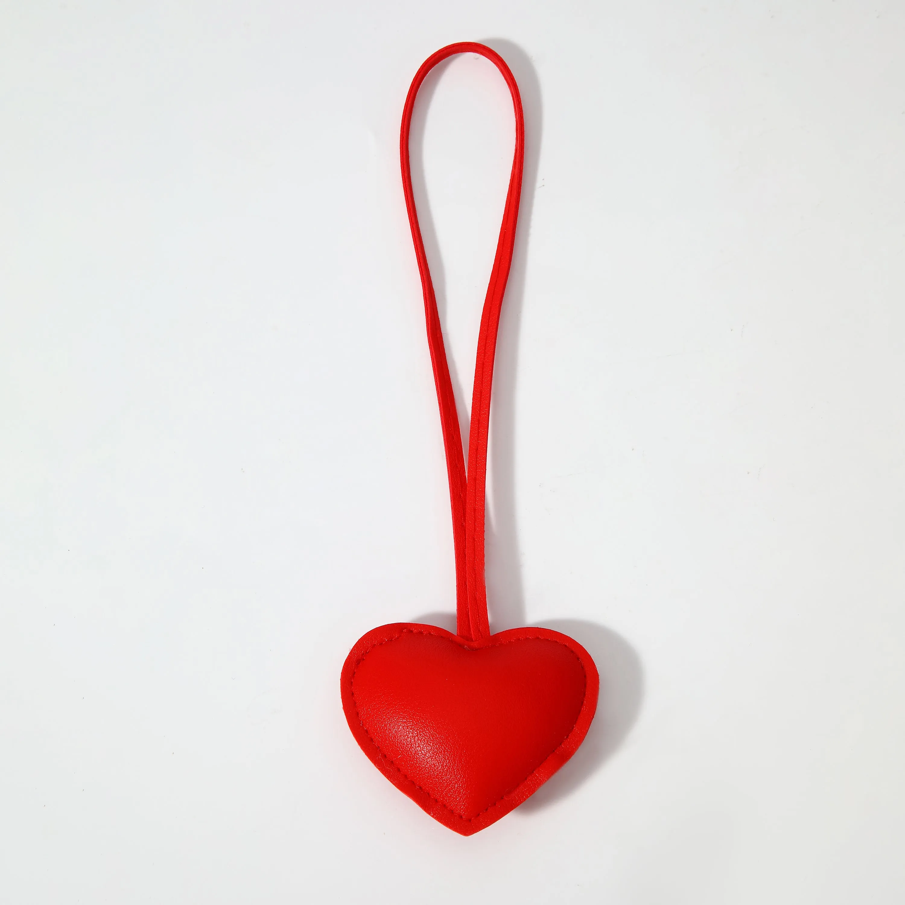 Heart Bag Charm Red