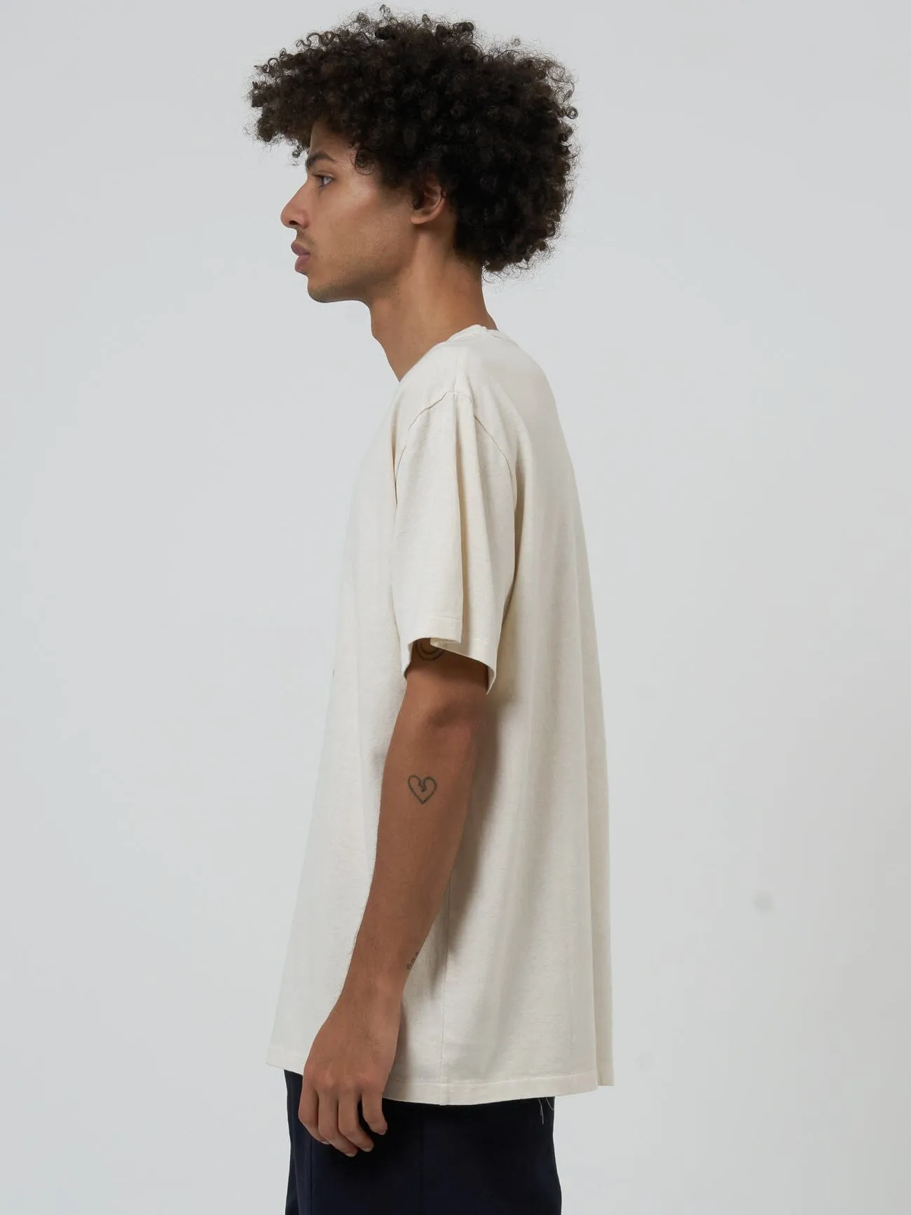 Hemp in Order and Disorder Merch Fit Tee - Heritage White