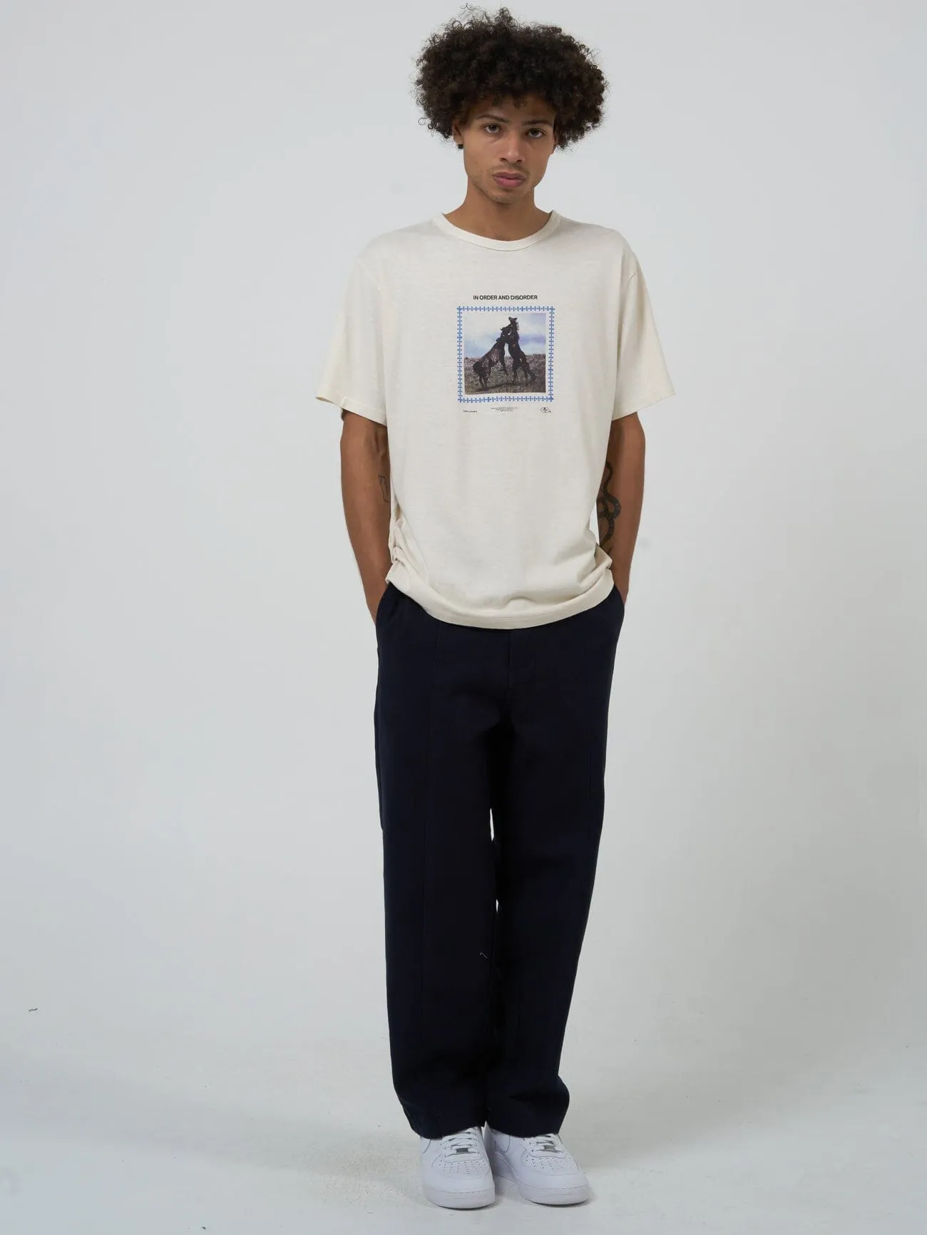 Hemp in Order and Disorder Merch Fit Tee - Heritage White