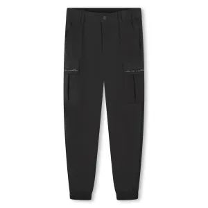 HUGO-G00176-09B-BLACK-LOOSE PANTS